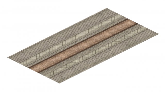 Palace – stone pattern ground 03 3D Model