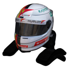 Vettel Helmet 2016 3D model 3D Model