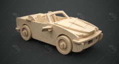 Cabriolet B-740i construction kit 3D Model