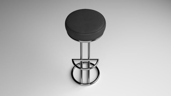 3D BarStool model 3D Model