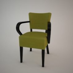 Armrest chair B-9608_1 3D model MODERN