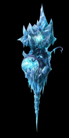 Game Model – snow – ice mysterious fire lights 01 3D Model