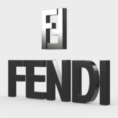 Fendi logo 3D Model