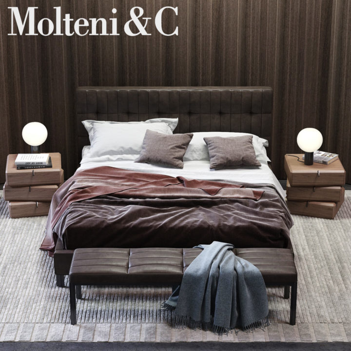 Molteni&C Anton Bed 3D model 3D Model