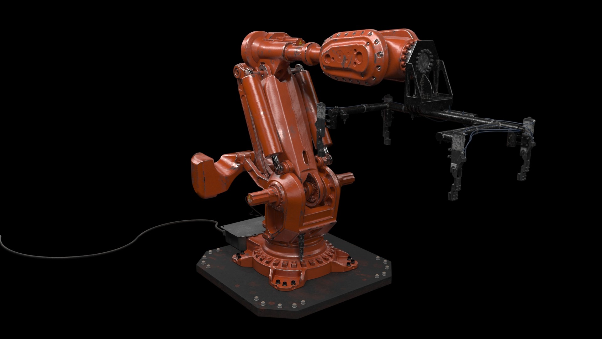 Industrial Robot 3D Model