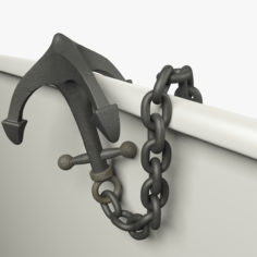 Anchor with Chain 3D model 3D Model