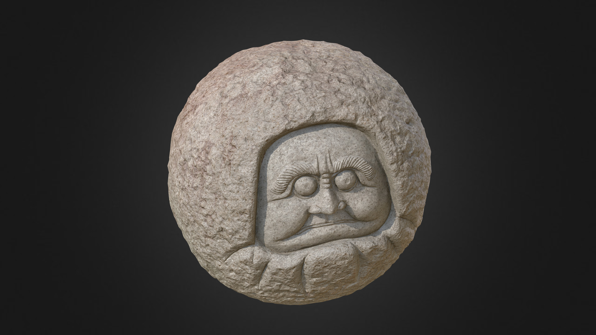 Stone Daruma #2 3D model 3D Model