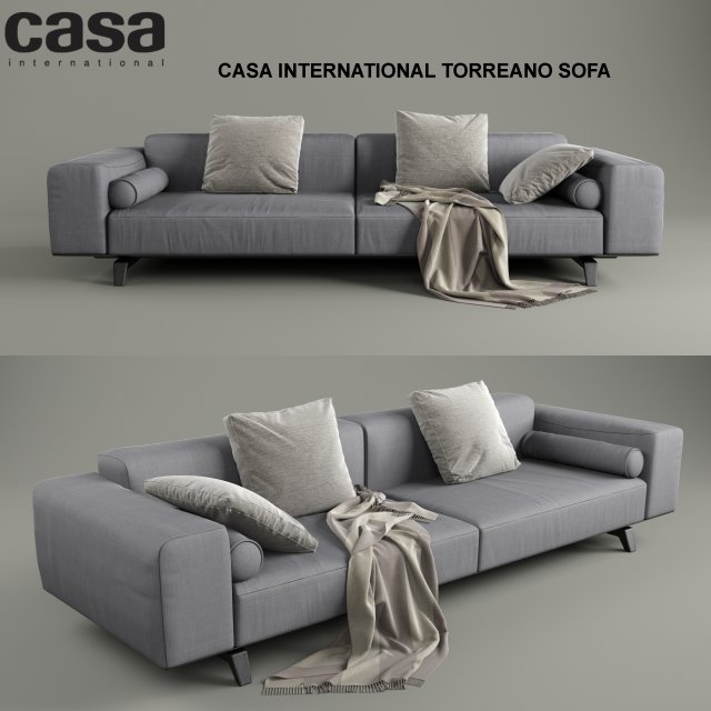 Casa Intl Torreano Sofa 300cm 3D Model