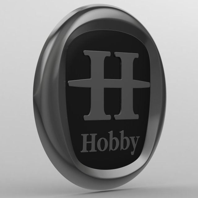 Hobby logo 2 3D Model