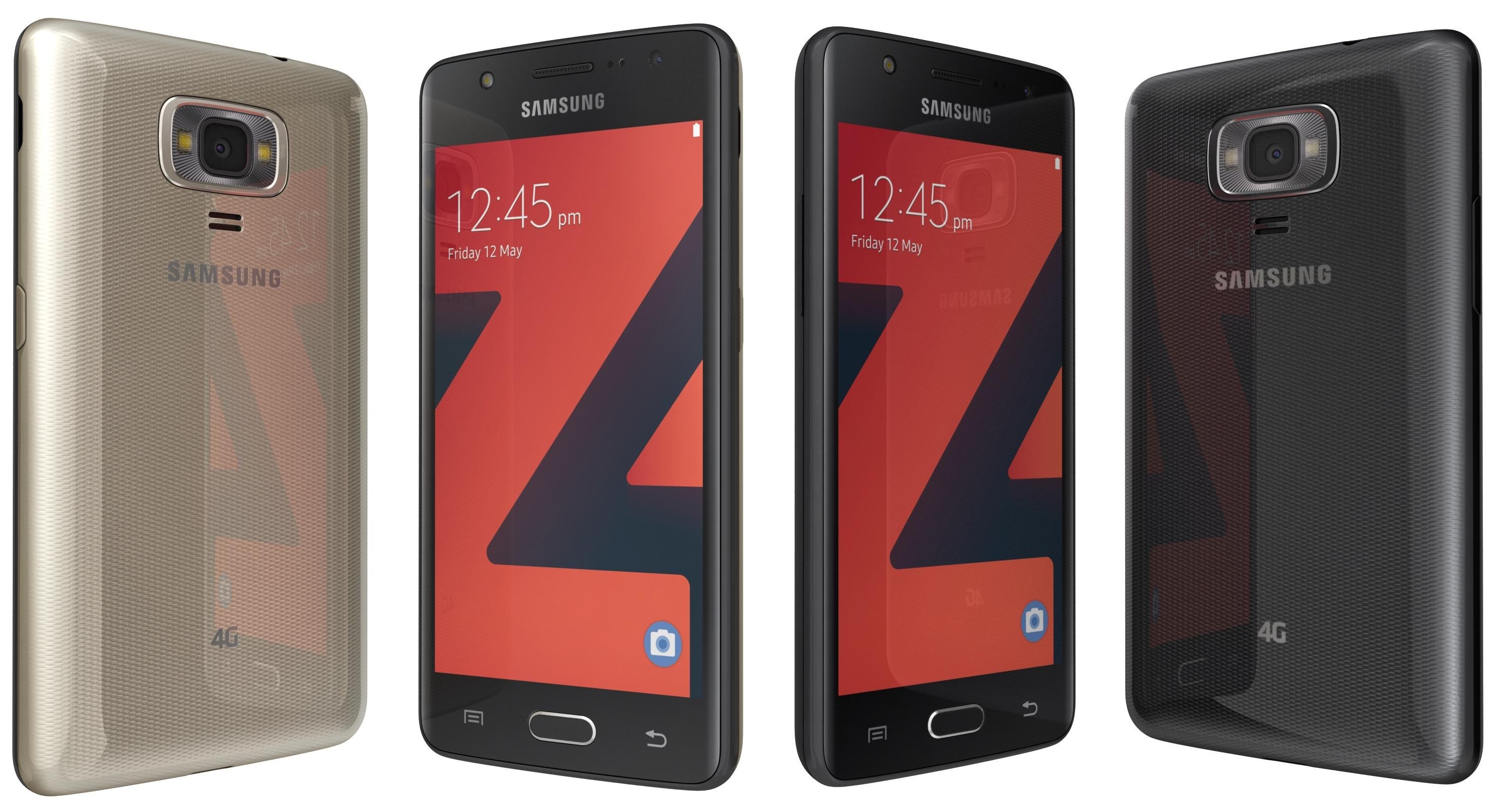 Samsung Z4 Black And Gold 3D model 3D Model