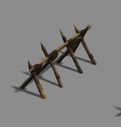 Barracks – Barn – Cage – Weapon Rack 3D Model