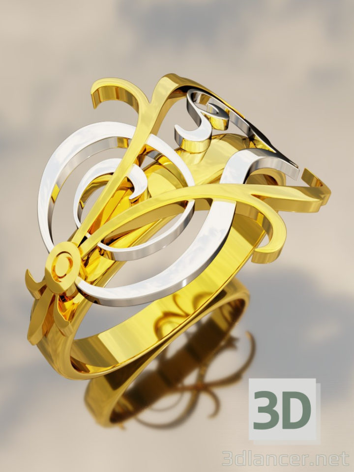 3D-Model 
            Ring with the Monogram