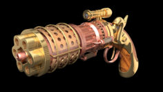 3D Steampunk Gun 3D Model