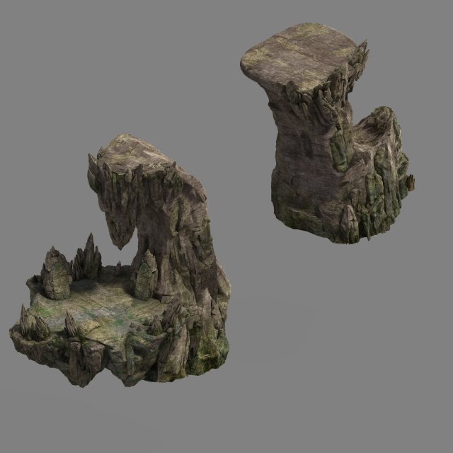 Shushan – rugged rocks 3D Model