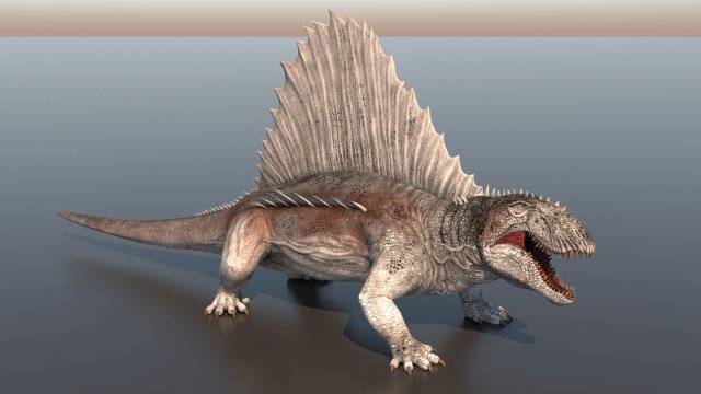 Dimetrodon 3ds max model 3D Model