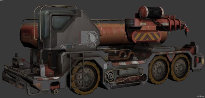 Fuel Truck 3D Model