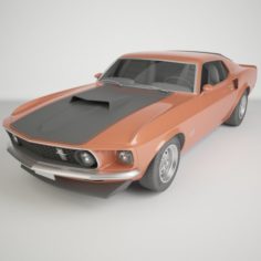 Ford Mustang Boss 1969 3D Model