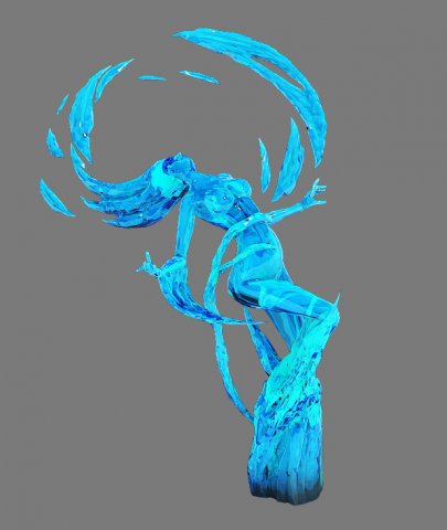 Ice and snow – ice Carved 3D Model