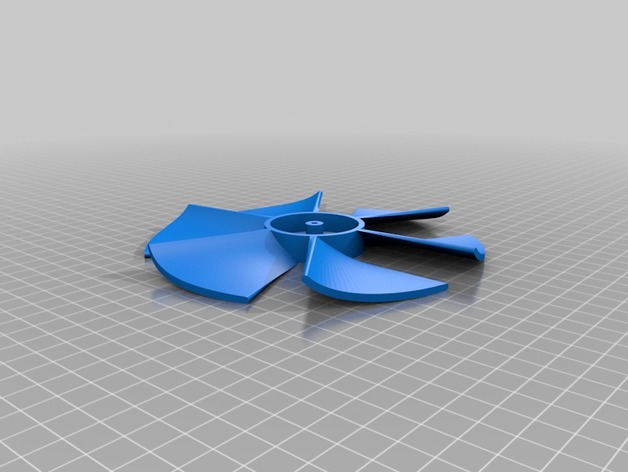 Roof Vent Fan Blade 3D Print Model