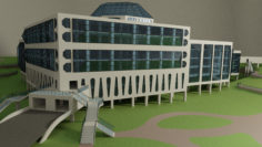 3D Science center building model 3D Model