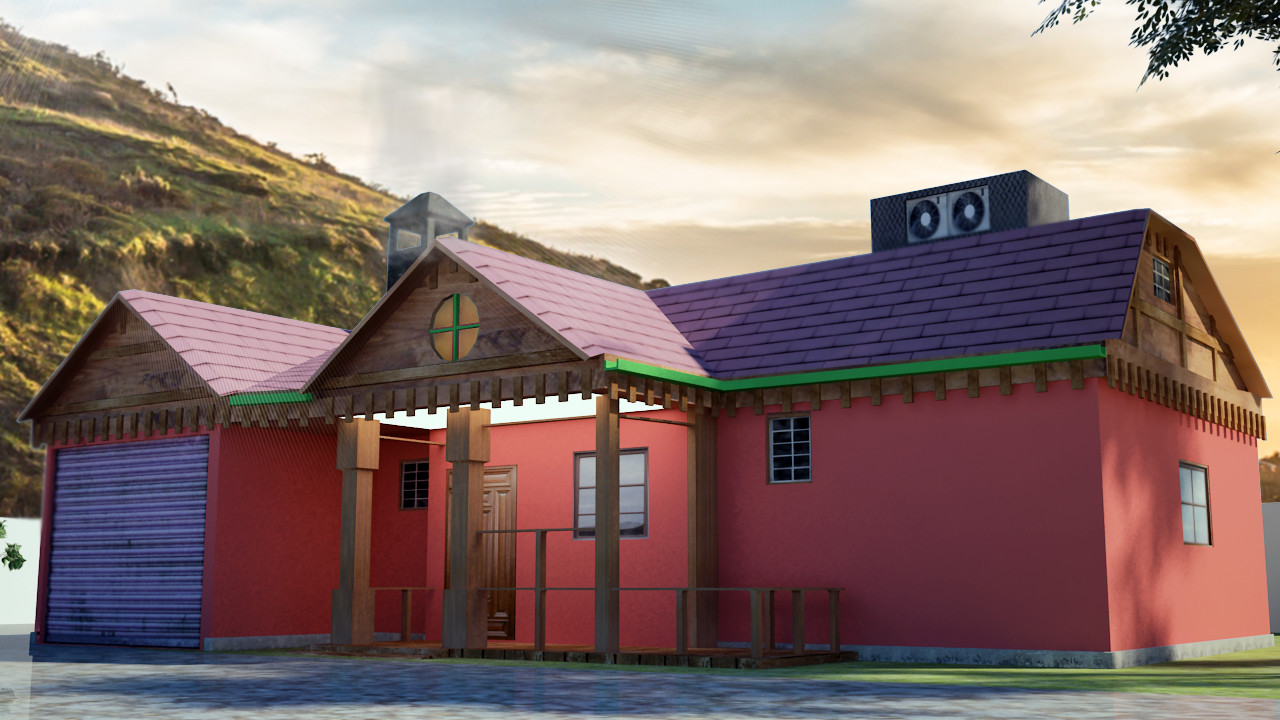 Sri lankan House 3D model 3D Model