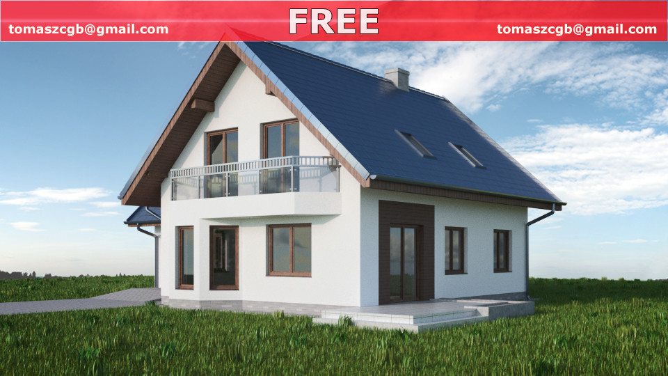 3D House 10 model Free 3D Model