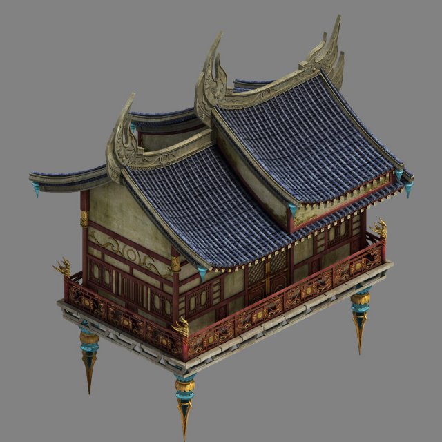 Shushan – side hall 02 3D Model