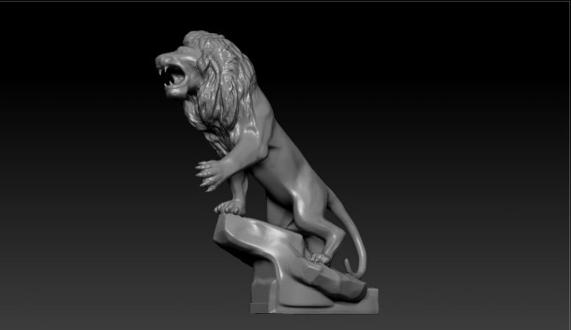 LION MASCOT PEUGEOT M Marx 1925 3D Model