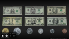 US Currency 3D model 3D Model