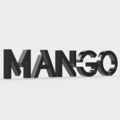 Mango logo 3D Model