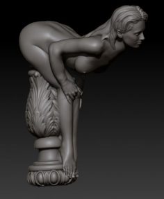 Cane girl 3D Model