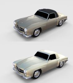 Mercedes 190SL Pack 3D Model