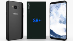 Samsung Galaxy S8+ Midnight Black 3D Model