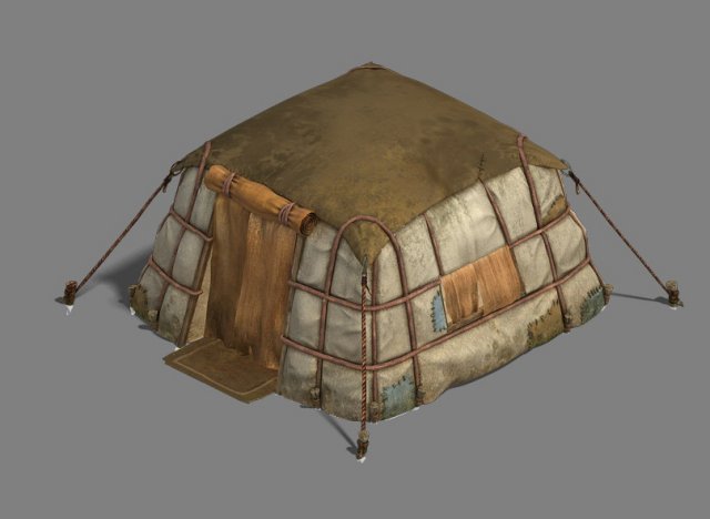 Asakusa – yurts tents 3D Model