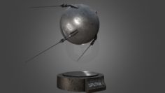 3D Sputnik 1 Game-Ready Model model 3D Model