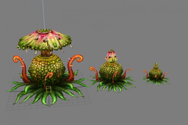 Game Model Arena – poison spore 01 3D Model