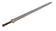 Viking sword low poly 3D Model