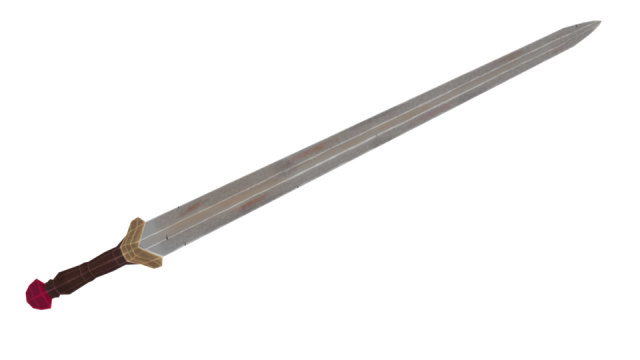 Viking sword low poly 3D Model