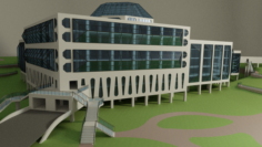 Science center building 3D Model