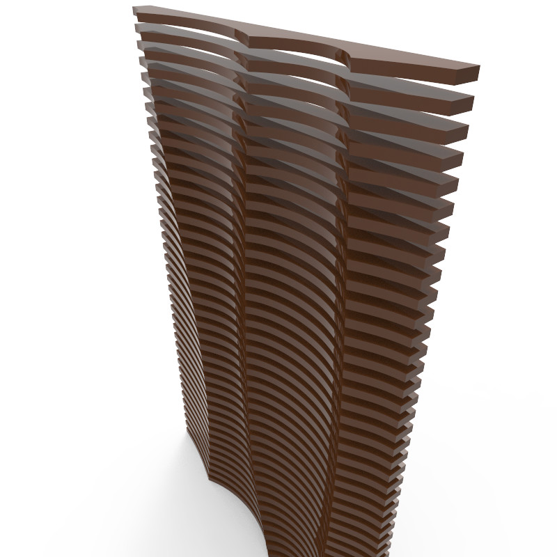 3D model Parametric wall 3D Model
