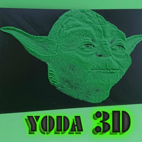DIBUJO EN 3D YODA (STAR WARS) 3D Print Model