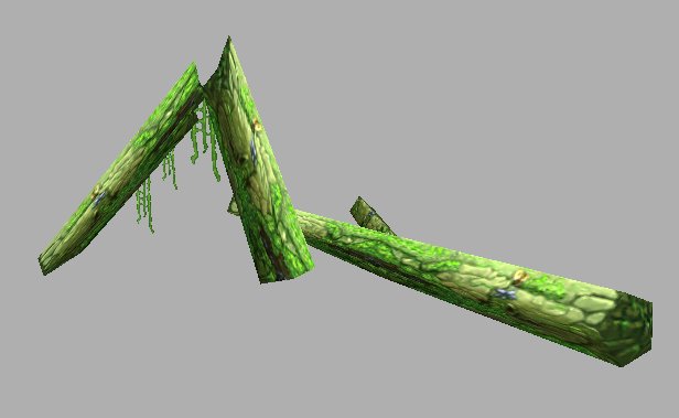 Game Model Arena – dry rot trunk 01 3D Model