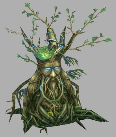 Game Model Arena – big vine tree 01 3D Model