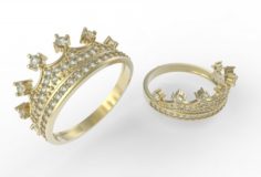 Crown ring 3D Model