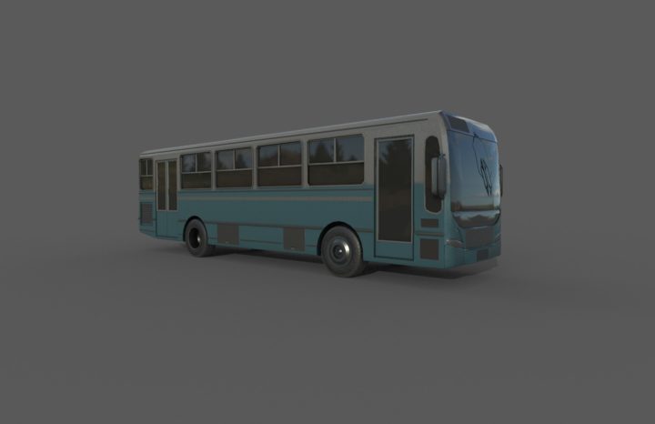 3D Bus 3D Model