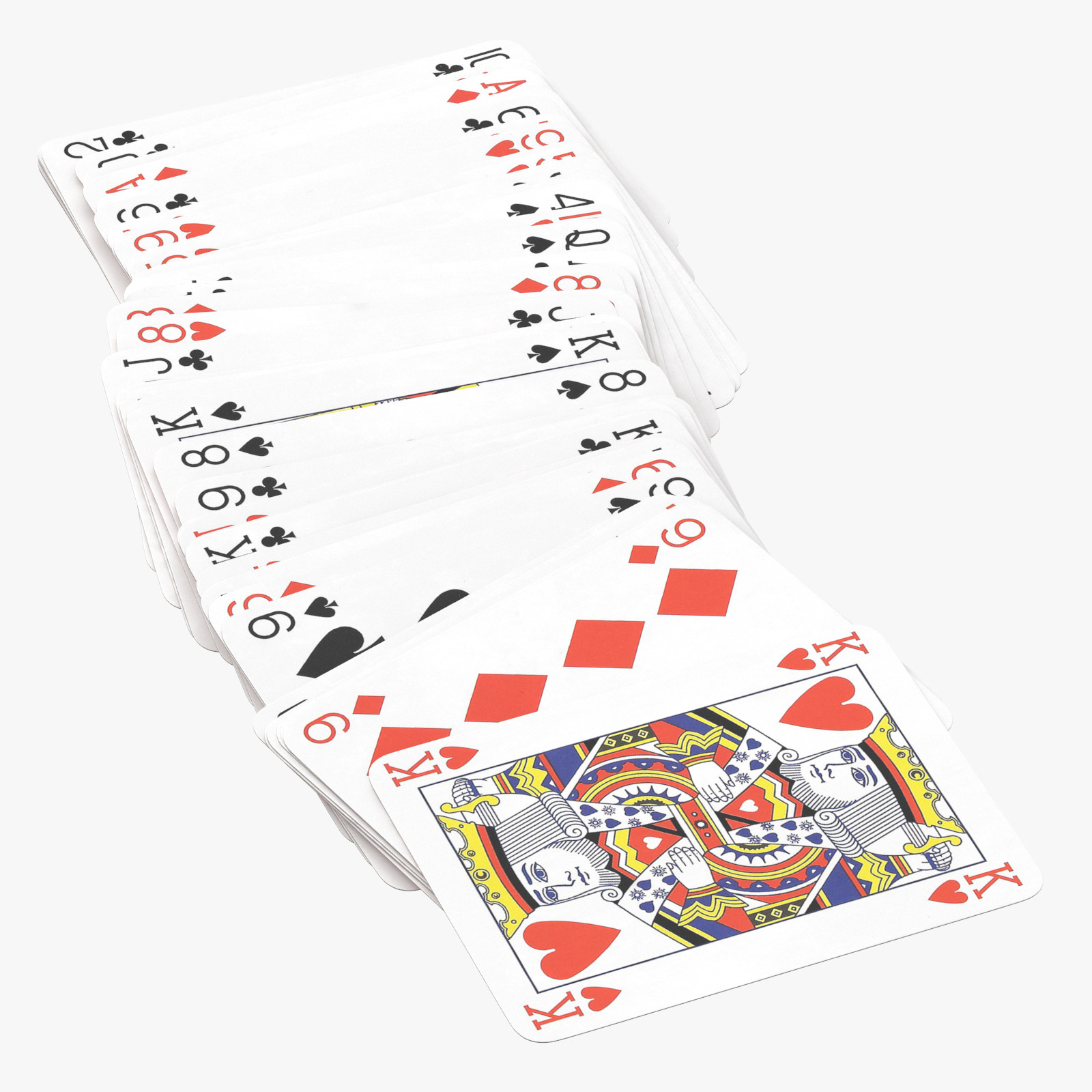 Playing Cards – Blue – Deck 06 3D Model