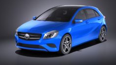 Mercedes-Benz A180 Eco 2016 VRAY 3D Model