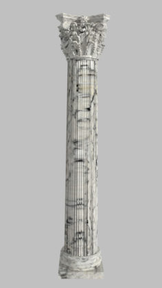 Corinthian Column 3D model 3D Model