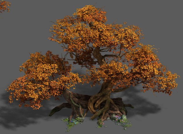 Plant – red tree 03 3D Model