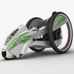 Compact Electric Car 3D model 3D Model